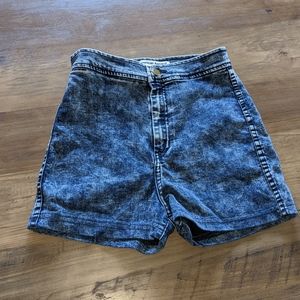 ⭐5/25⭐American Apparel High Waisted Jean Short